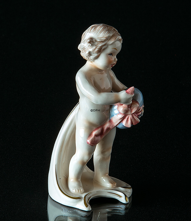 Goebel Hummel månedsfigur April pige med påskeæg