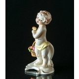 Goebel Hummel Monthly Figurine June Girl with Flower Basket