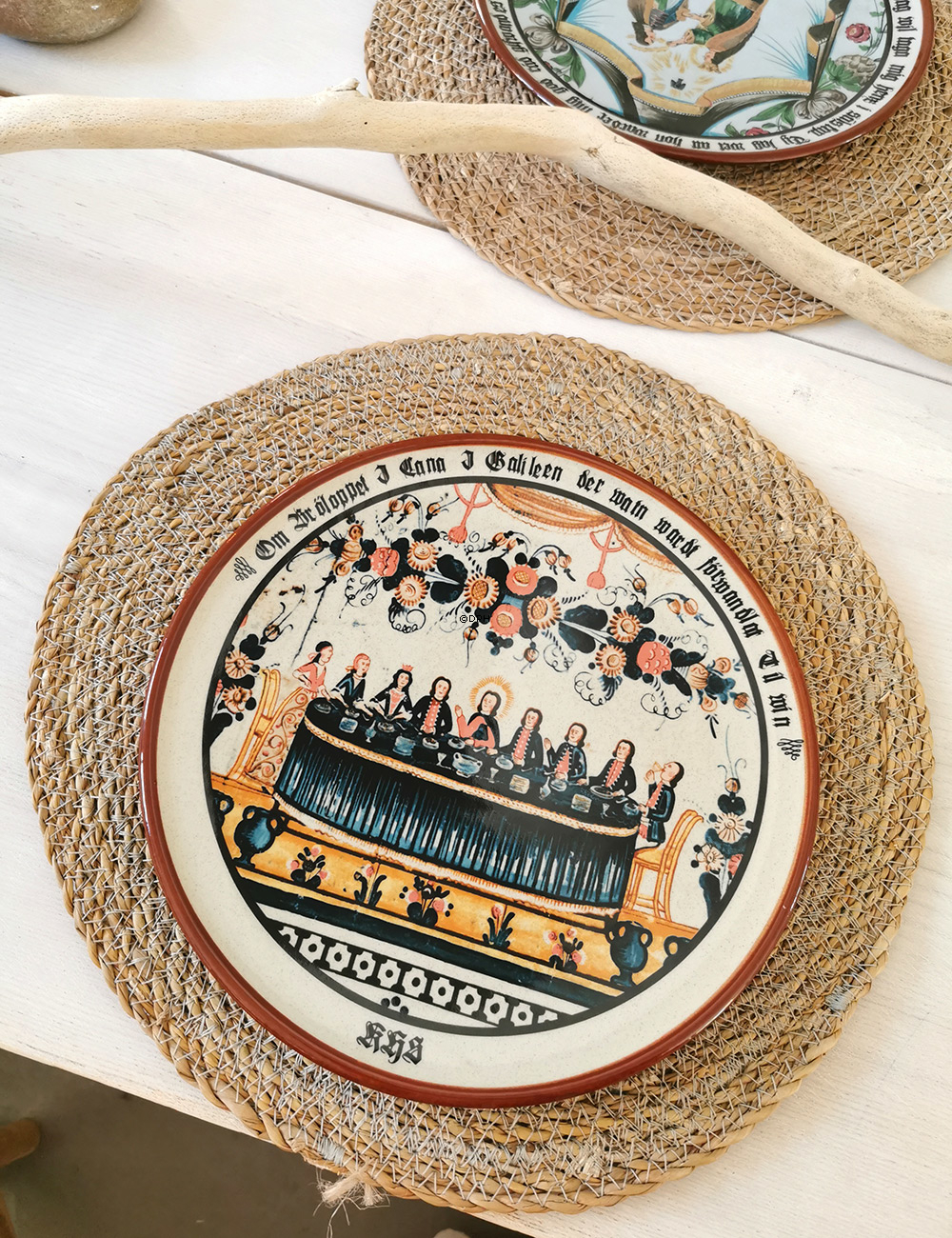 1979 Höganäs platte med bibelsk motiv