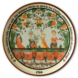 1981 Höganäs plate with biblical motif