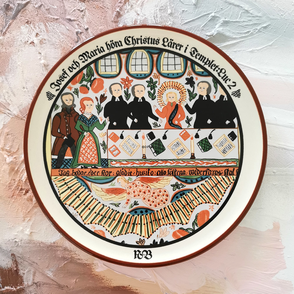 1982 Höganäs platte med bibelsk motiv