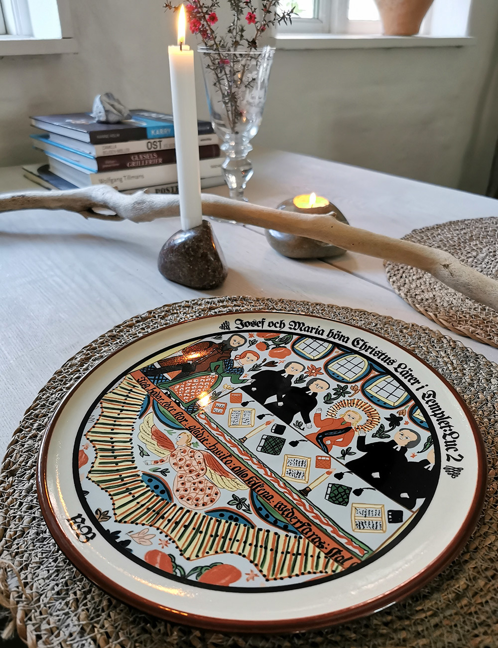 1982 Höganäs platte med bibelsk motiv