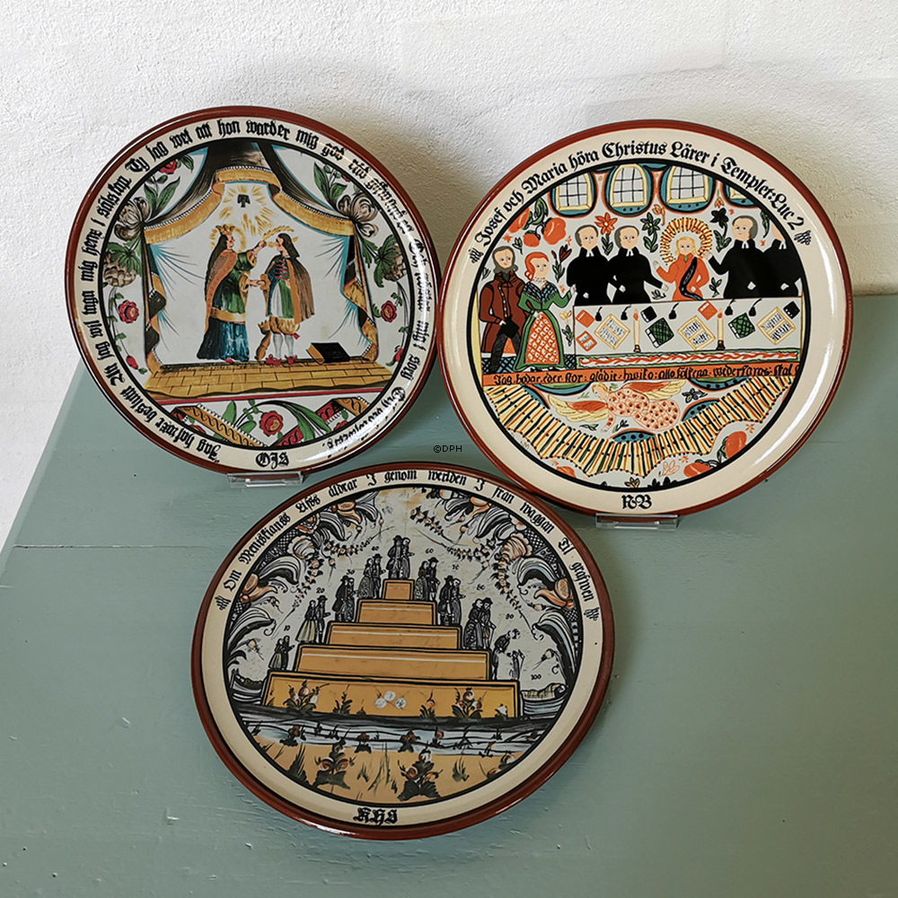 1982 Höganäs platte med bibelsk motiv