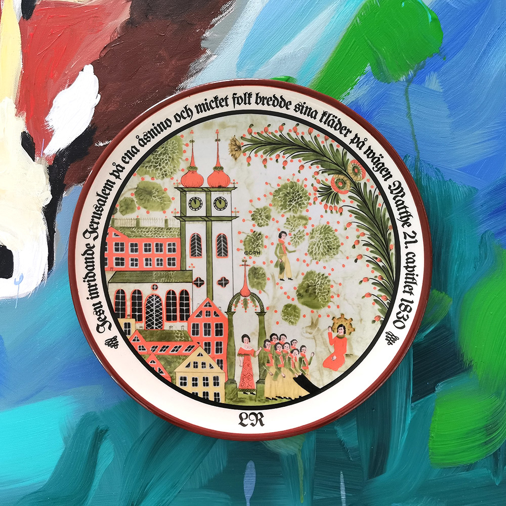 1983 Höganäs platte med bibelsk motiv