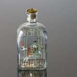 Holmegaard Christmas Bottle 1987, capacity 65 cl.