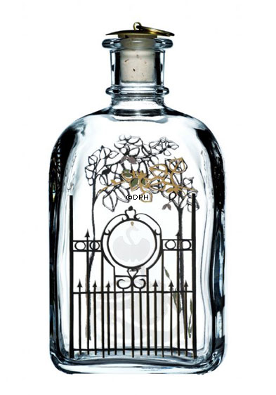 Holmegaard Juleflaske 2007, indhold 65 cl.