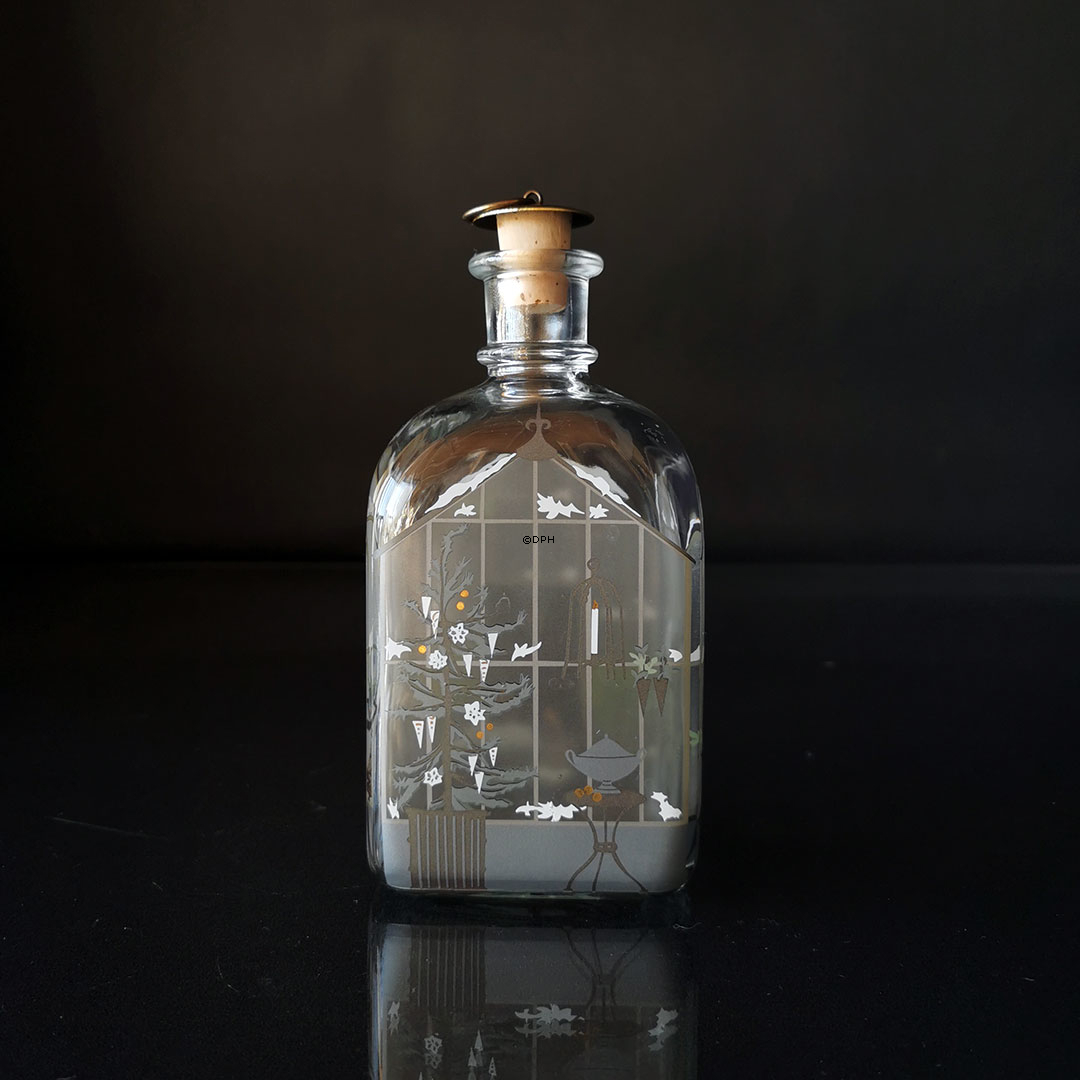 Holmegaard Juleflaske 2008, indhold 65 cl.