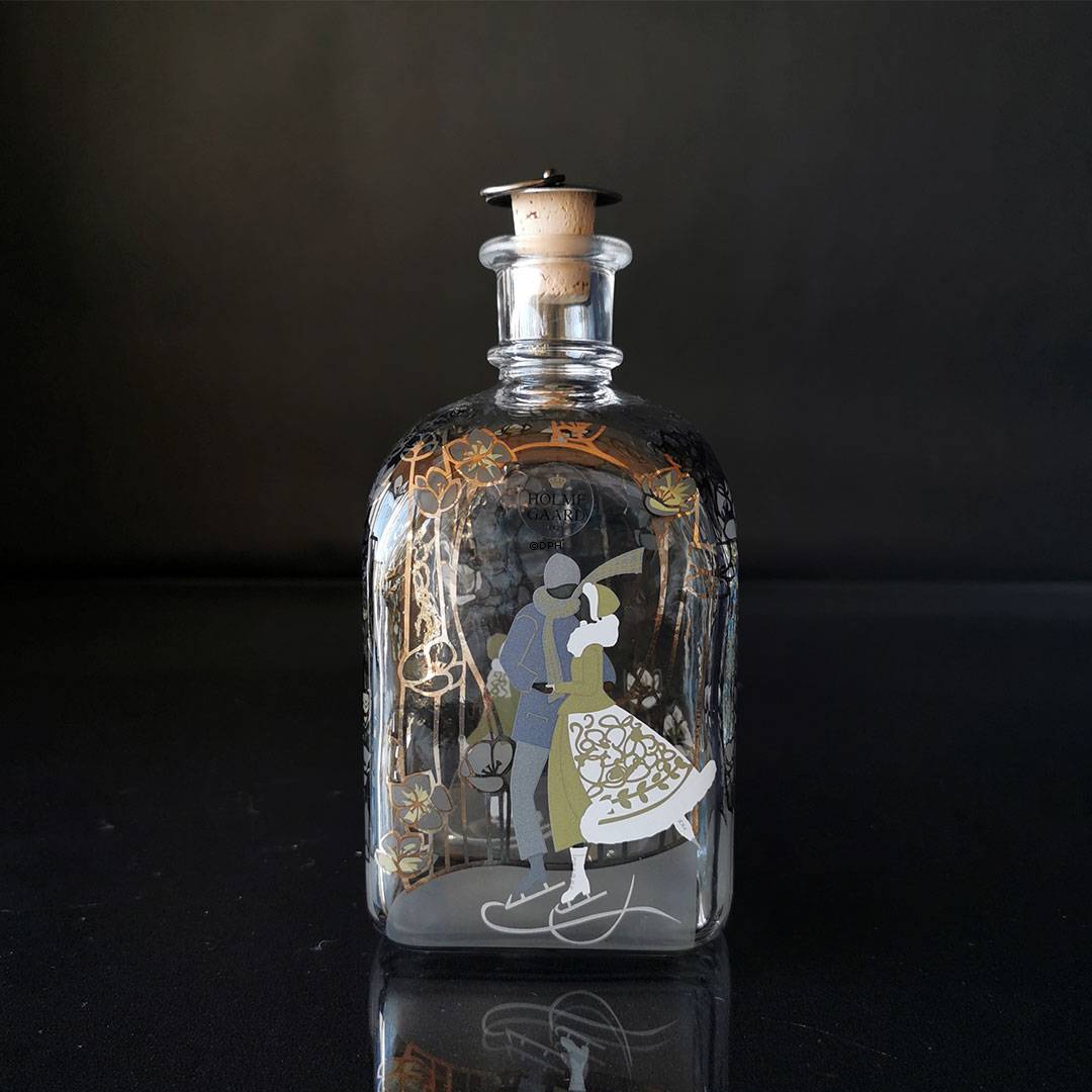 Holmegaard Juleflaske 2009, indhold 65 cl.