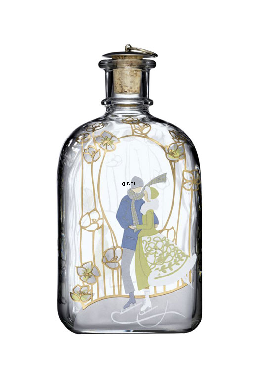 Holmegaard Juleflaske 2009, indhold 65 cl.