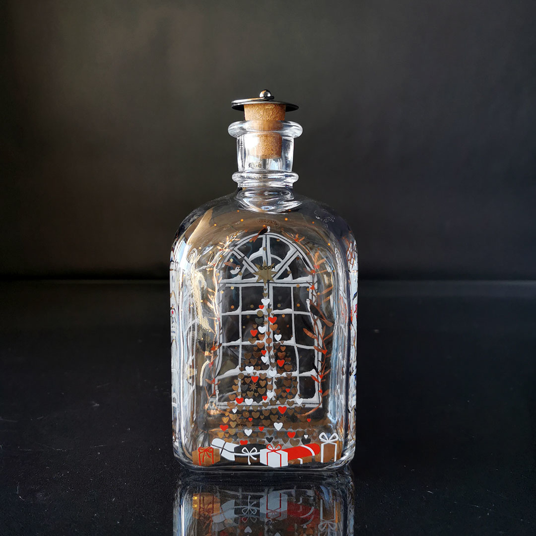 Juleflaske 2010, indhold 65 cl. Holmegaard Christmas