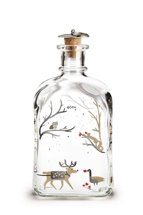 Juleflaske 2011, indhold 65 cl. Holmegaard Christmas