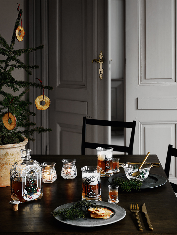 Juleflaske 2016, indhold 65 cl. Holmegaard Christmas