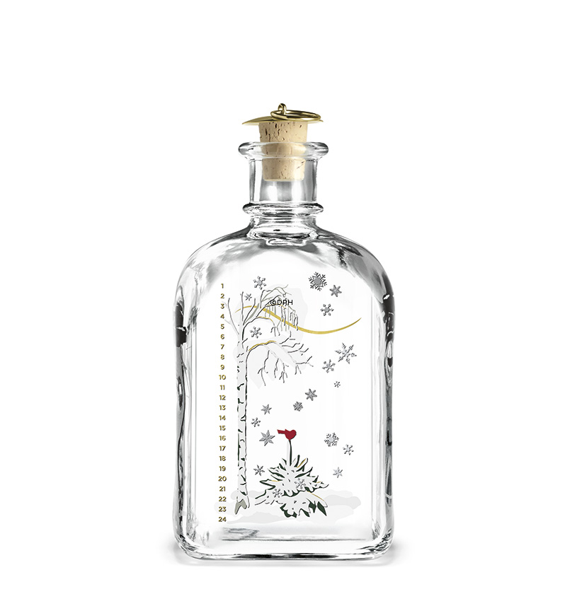 Juleflaske 2017, indhold 65 cl. Holmegaard Christmas