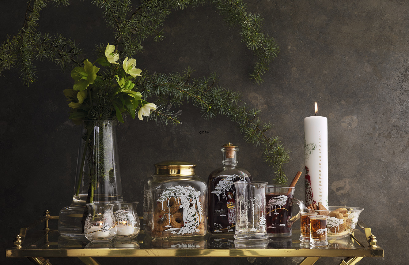 Juleflaske 2017, indhold 65 cl. Holmegaard Christmas