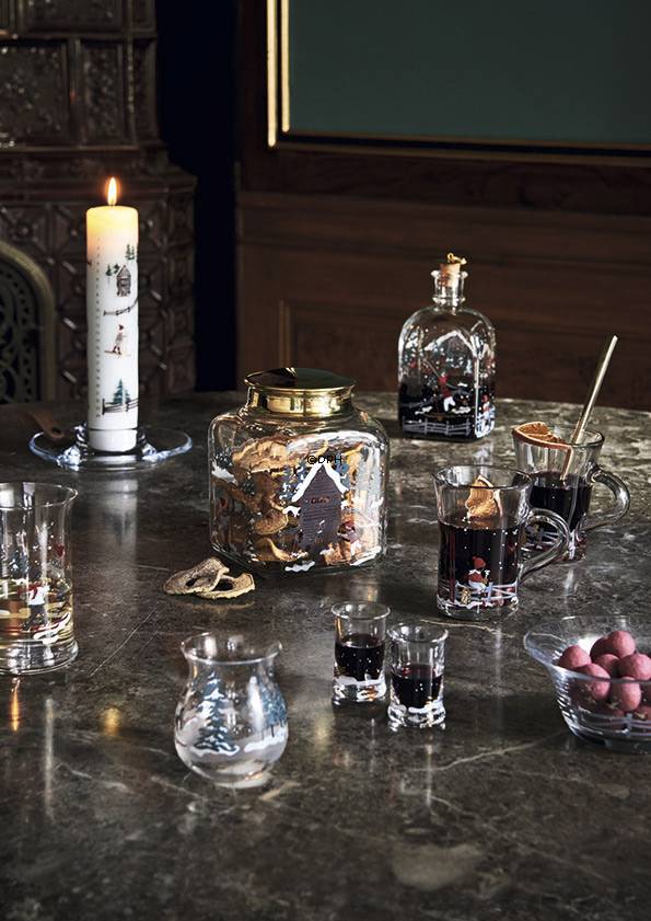 Juleflaske 2019, indhold 70 cl. Holmegaard Christmas