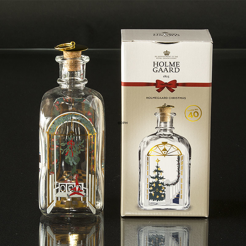 Juleflaske 2020, indhold 73 cl. Holmegaard Christmas