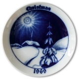 1969 Hackefors Christmas plate with English Text