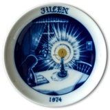 1974 Hackefors Christmas plate luxe