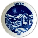 1981 Hackefors Christmas plate