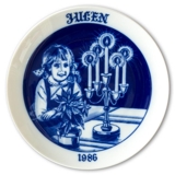 1986 Hackefors Christmas plate