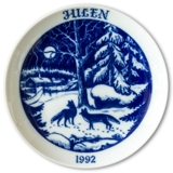 1992 Hackefors Christmas plate