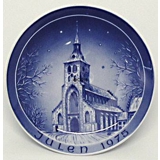 1975 Bareuther & Co. Christmas church plate, Sct. Knud's Church