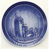 1985 Bareuther & Co. Christmas church plate, Slangerup Church