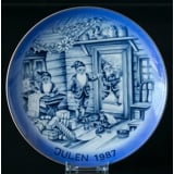 1987 Christmas plate