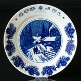 1975 Jenny Nystrom Christmas plate, home for Christmas