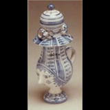 Wiinblad Jug with Hat hand painted, blue/white or multi colour