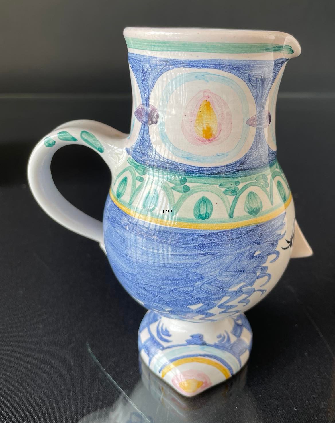 Wiinblad Kande, hånddekoreret, multi colour