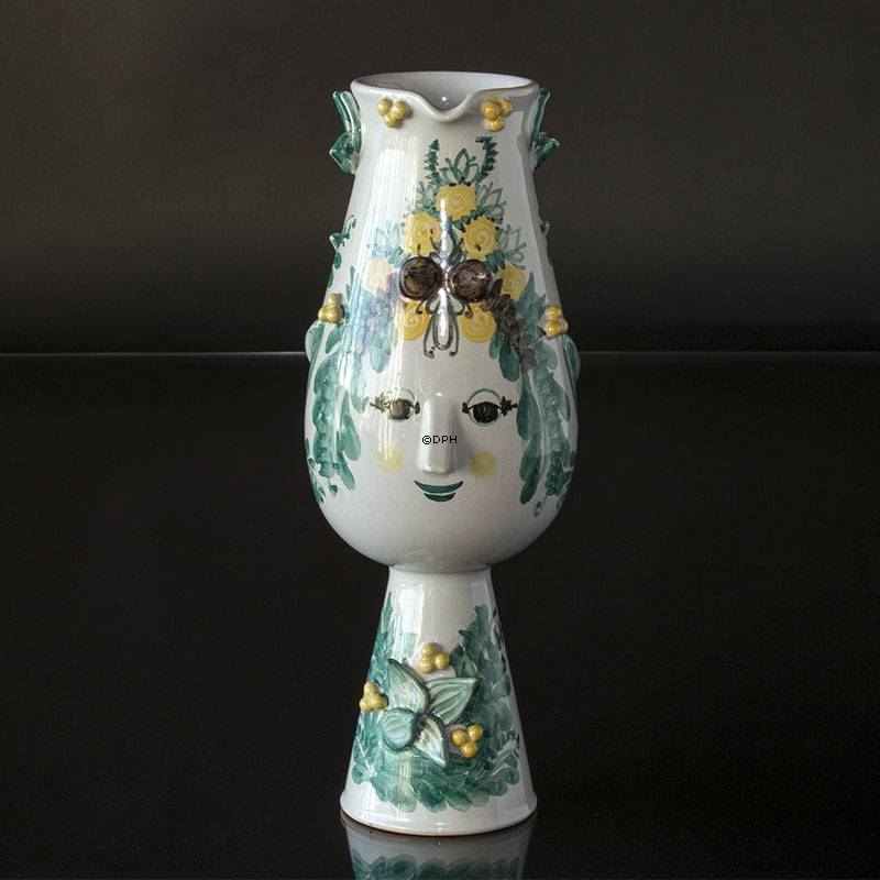 Wiinblad Faun- Kande, hånddekoreret, blå/hvid eller multi colour