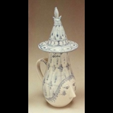 Wiinblad Jug with Hat, hand painted, blue/white or multi colour