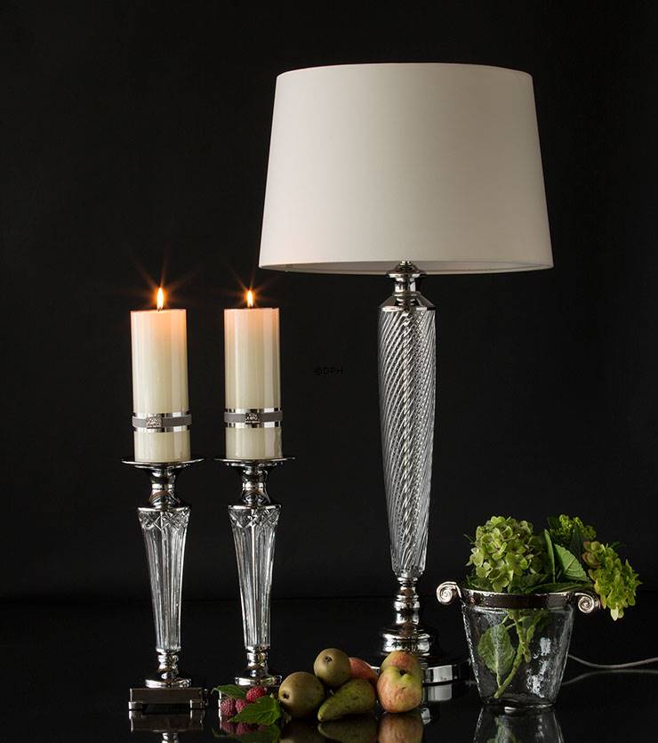 Silver candlesticks for block candles