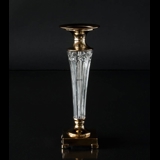 Stor candlestick golden and clear glass