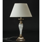 Table lamp "golden" and craquele without lampshade