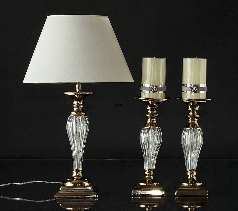 Candlesticks for block candles Gold finish