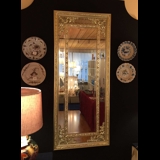 Faceted mirror with golden decoration, large