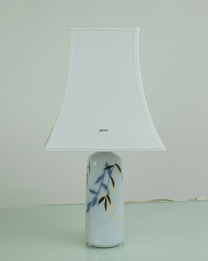 Firkantet lampeskærm 24 cm i højden, hvid silke