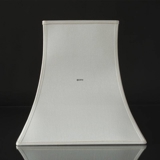 Square lampshade height 36 cm, white silk fabric