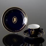 Composer Coffee set, Beethoven, Cup, saucer and cake plate no. 1, Bing & Grondahl