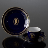 Composer Coffee set, Chopin, Cup, saucer and cake plate no. 4, Bing & Grondahl