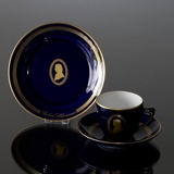 Composer Coffee set, Schumann, Cup, saucer and cake plate no. 9, Bing & Grondahl