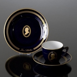 Composer Coffee set, Sibelius, Cup, saucer and cake plate no. 10 , Bing & Grondahl