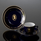 Composer Coffee set, Carl Nielsen, Cup, saucer and cake plate no. 11, Bing & Grondahl