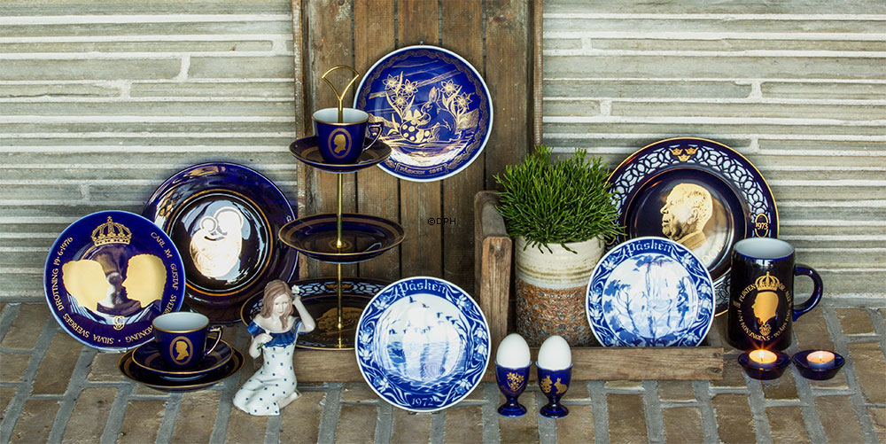 Komponist stel, Carl Nielsen, sæt af kop/underkop og kagetallerken nr. 11, Bing & Grøndahl