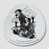 Storm P. plate Danish Cartoon Plate