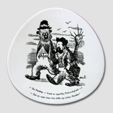 Storm P. plate Danish Cartoon Plate