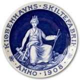Copenhagen Sign Factory commemorative plate 1908