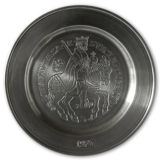 1974 Karlshamn tin plate, Gustav Vasa 1523-1560